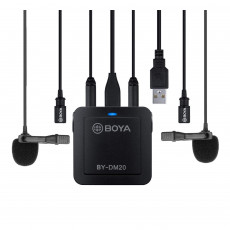 میکروفون یقه ای با سیم بویا مدل BY-DM20 رابط Type-C - Lightning - Usb