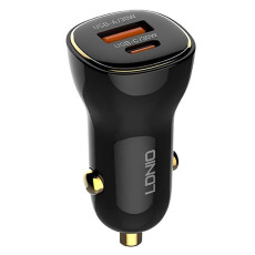 شارژر فندکی فست شارژ ماشین Type-C الدنیو مدل C103
