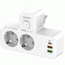 چند راهی برق USB و Type-C الدینیو مدل SE2337