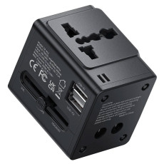 تبدیل پریز برق چندکاره و شارژر دیواری مسافرتی USB مک دودو مدل CP412