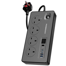 چند راهی 4 سوکت پاورولوژی مدل PWCUQC045BK