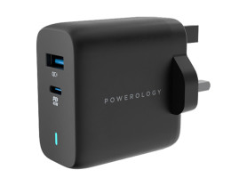 شارژر دیواری Type-C و USB پاورولوژی مدل PWCUQC004